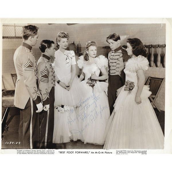 Best Foot Forward June Allyson signed movie photo