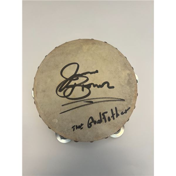 James Brown signed tambourine