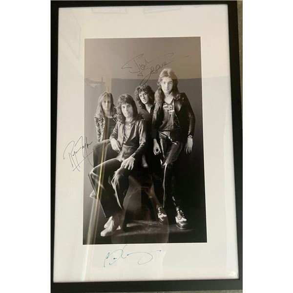 Queen band signed poster