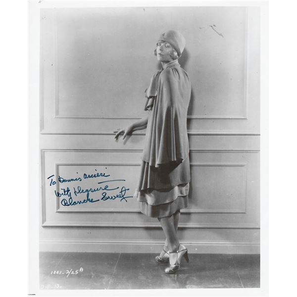 Silent film star Blanche Sweet signed photo