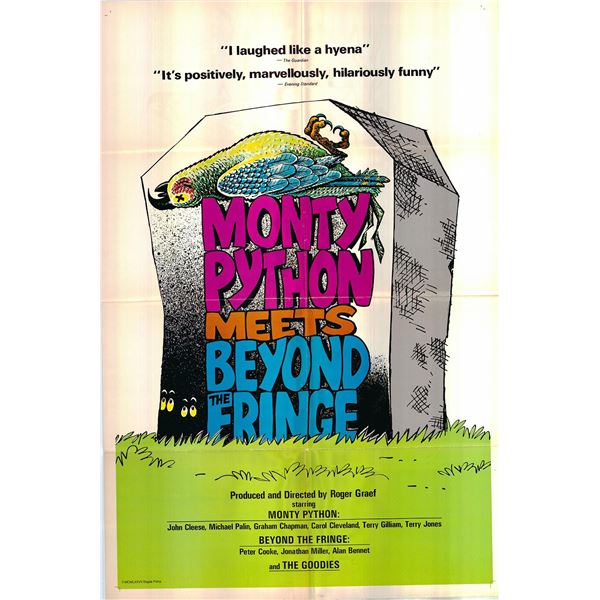 Monty Python Meets Beyond the Fringe original 1977 vintage one sheet poster