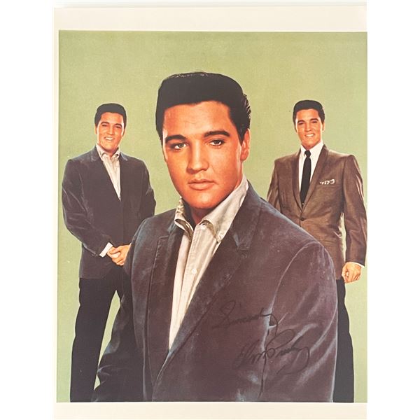 Elvis facsimile signed  photo