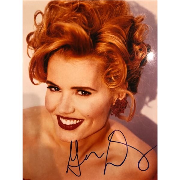 Geena Davis signed photo