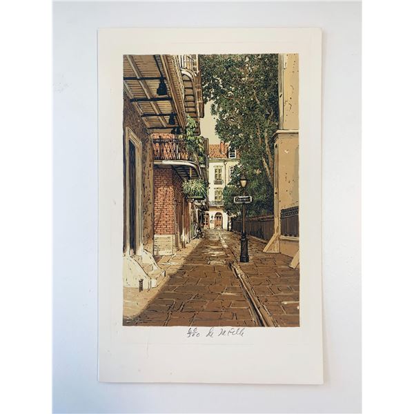 Paul De La Fille hand signed and numbered print