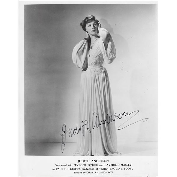 John Brown's Body Judith Anderson signed movie photo