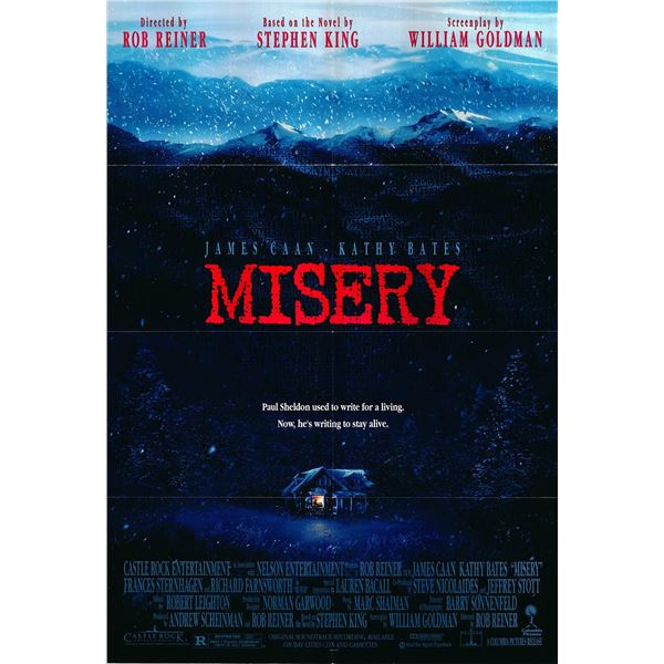 Misery original 1990 vintage one sheet poster
