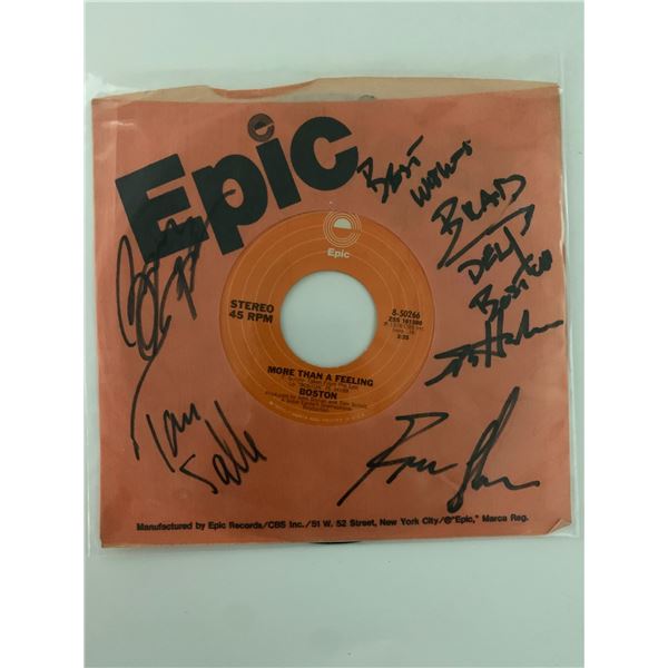 Boston- More Than a Feeling- signed 7 inch vinyl