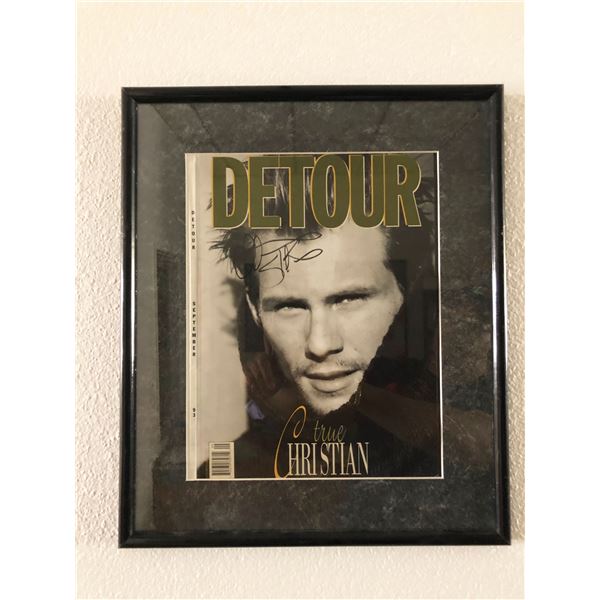 Christian Slater signed Detour Magazine cover