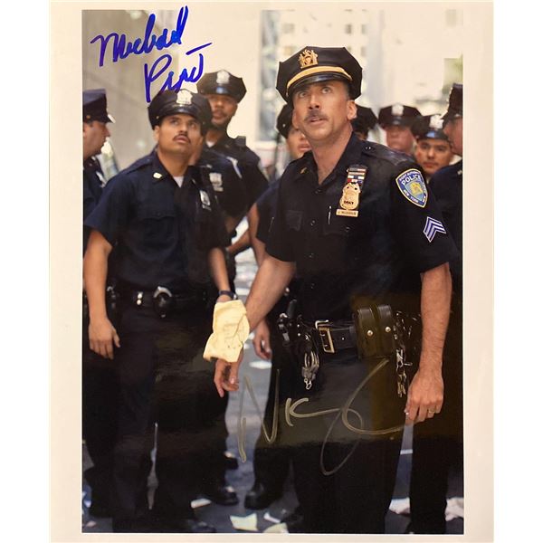 World Trade Center Nicolas Cage and Michael Pe–a signed movie photo