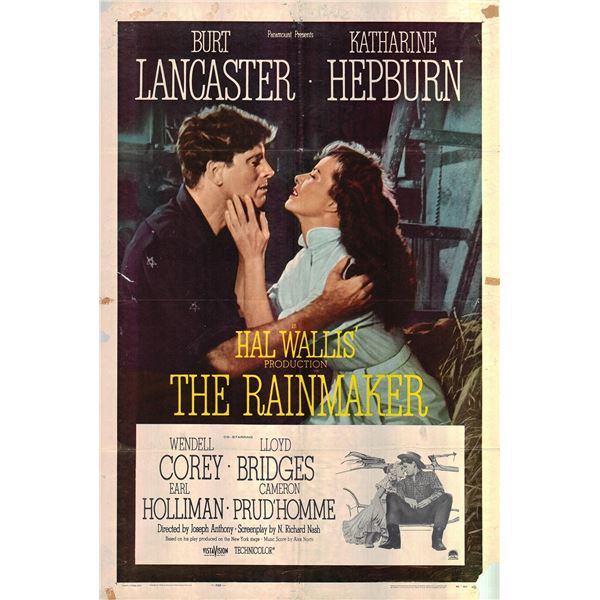 The Rainmaker original 1956 vintage one sheet movie poster