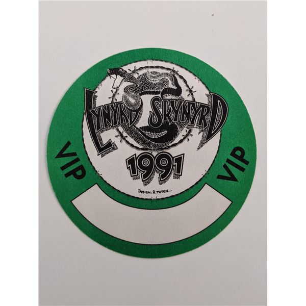 Lynyrd Skynyrd 1991 concert tour Backstage Pass