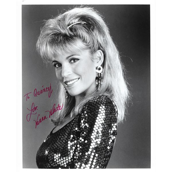 Vanna White signed Wheel of Fortune  photo