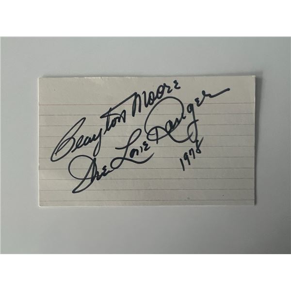 The Lone Ranger Clayton Moore original signature