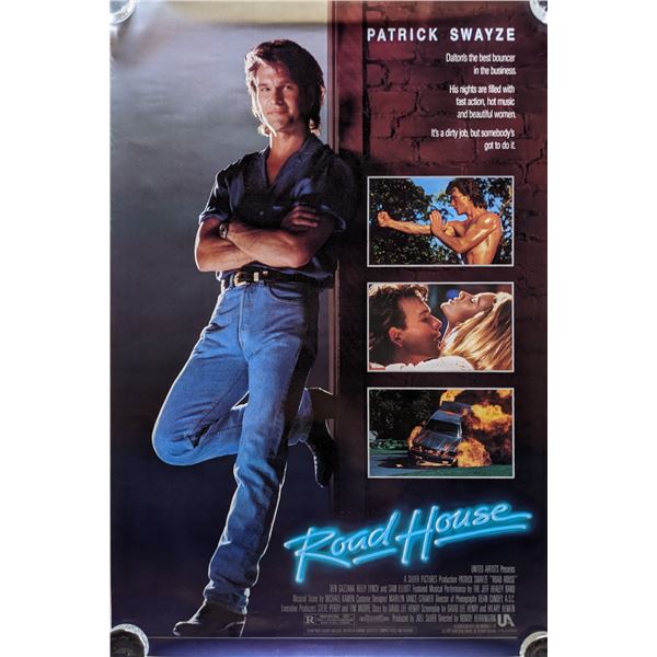 Road House 1989 original vintage one sheet movie poster