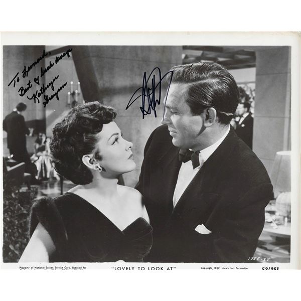 Lovely to Look At Kathryn Grayson and Howard Keel signed movie photo