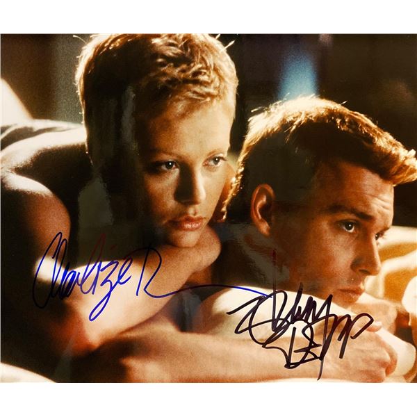 The Astronaut's Wife Johnny Depp and Charlize Theron signed movie photo