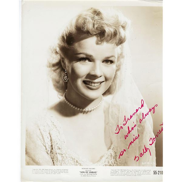 Son of Sinbad Sally Forrest signed movie photo