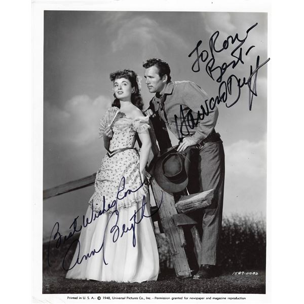 Red Canyon Ann Blyth and Howard Duff signed movie photo