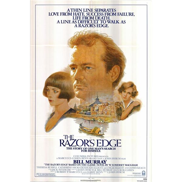 The Razor's Edge original 1984 vintage one sheet movie poster