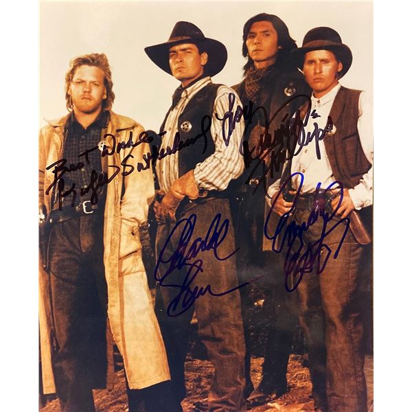 Young Guns cast signed movie photo