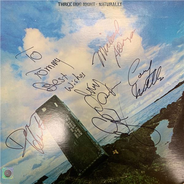 Three Dog Night Naturally signed album