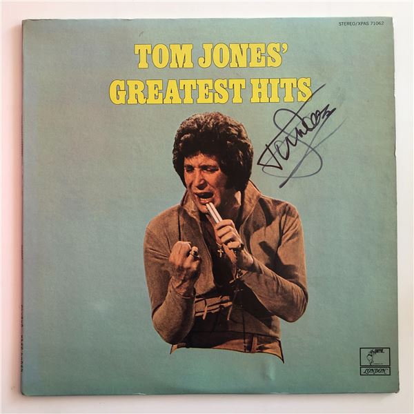 Tom Jones Greatest Hits signed album