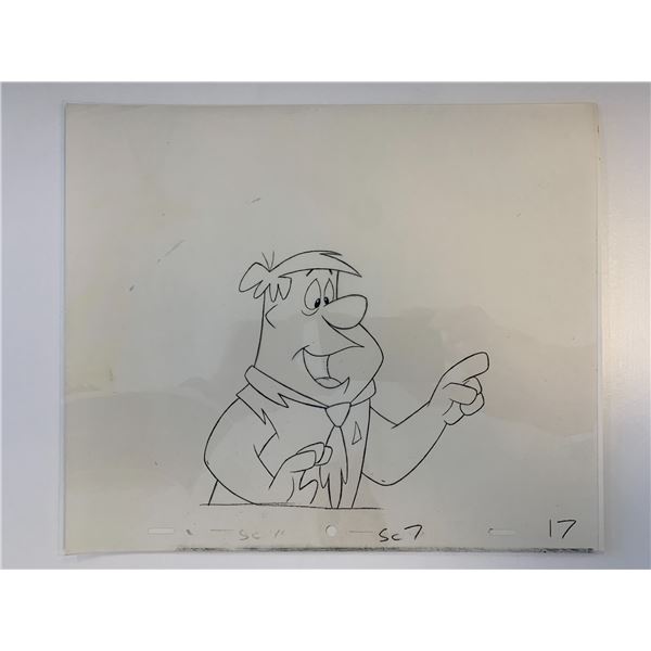 The Flintstones original hand drawn artwork for cartoon