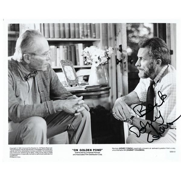 On Golden Pond Dabney Coleman signed movie photo