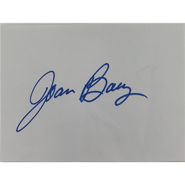 Joan Baez signature