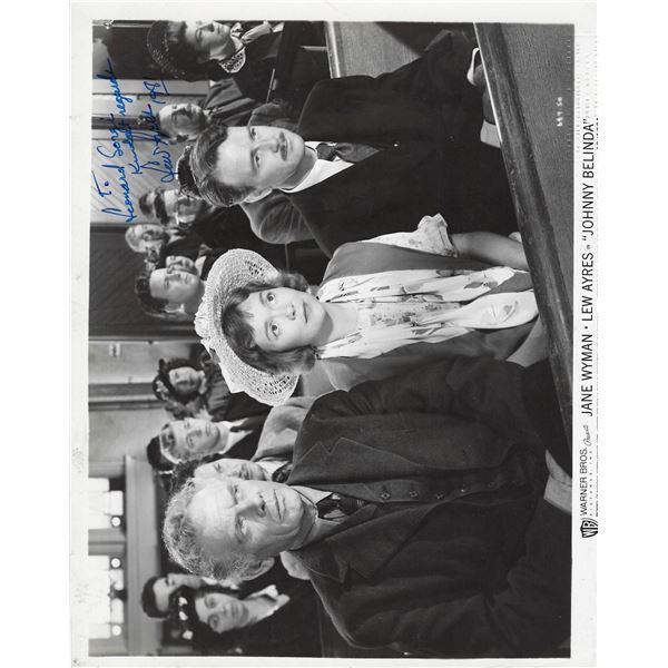 Johnny Belinda Lew Ayres signed movie photo