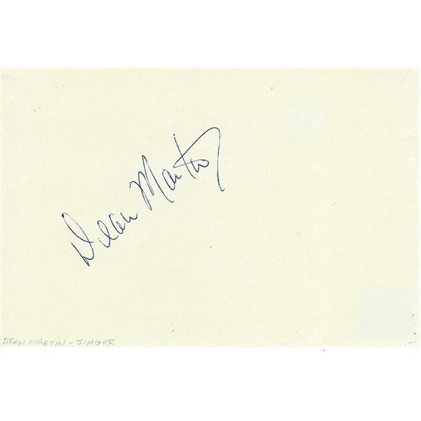 Dean Martin original signature