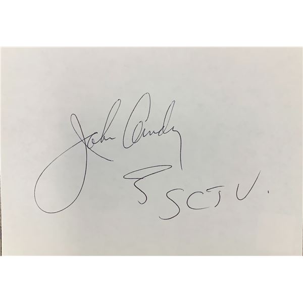 John Candy original signature