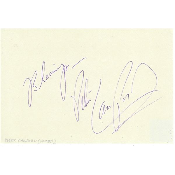 Peter Lawford original signature