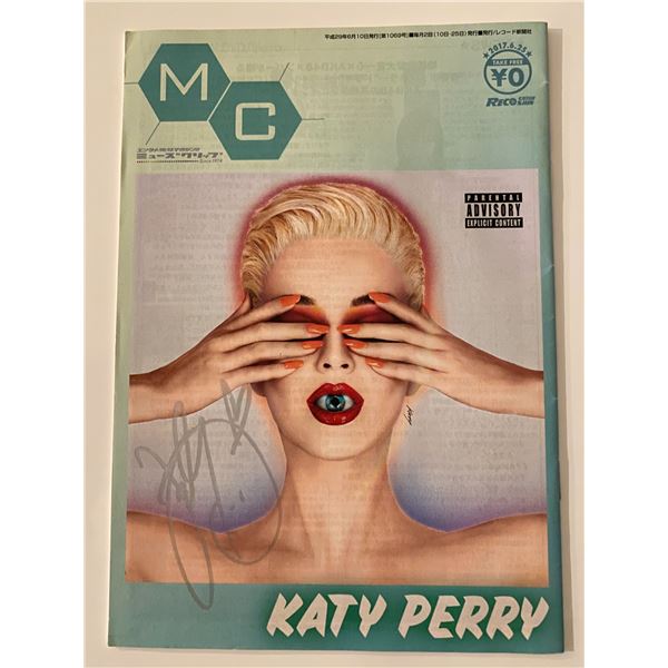 Katy Perry signed magazine