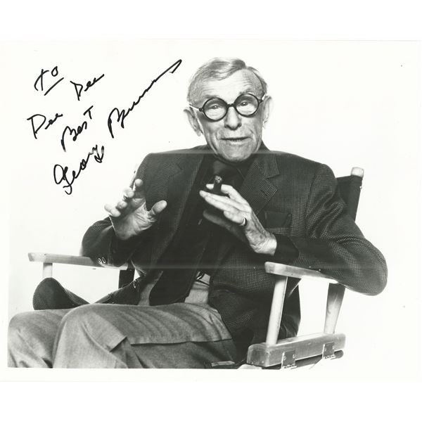 George Burns signed photo