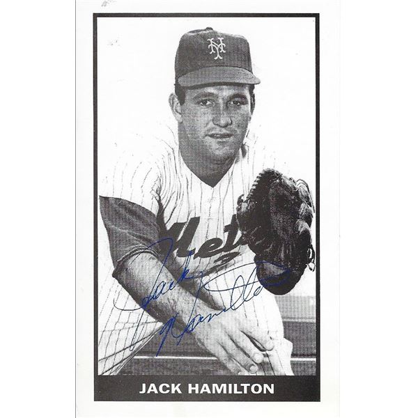 Jack Hamilton signed post card
