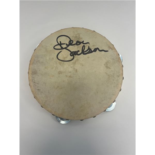Deon Jackson signed tambourine