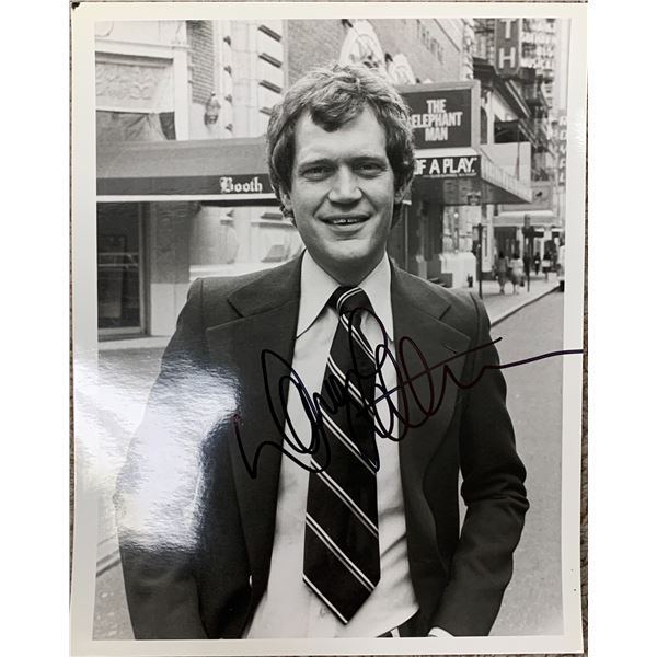 David Letterman signed photo