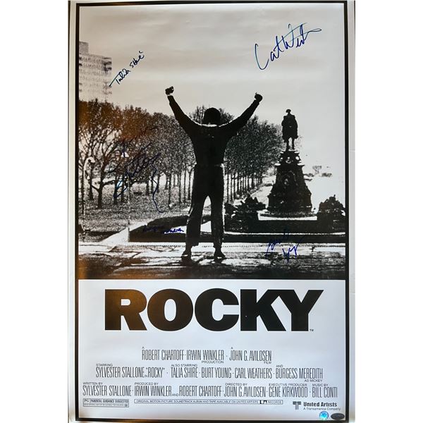 Rocky cast signed movie poster
