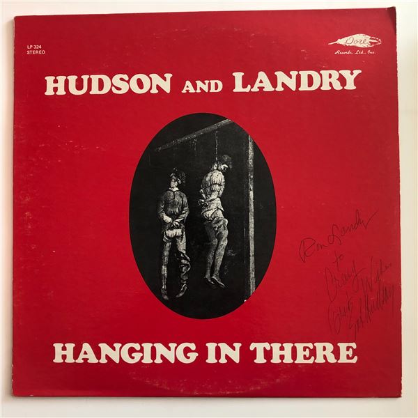 Hudson and Landry Hanging in there signed album