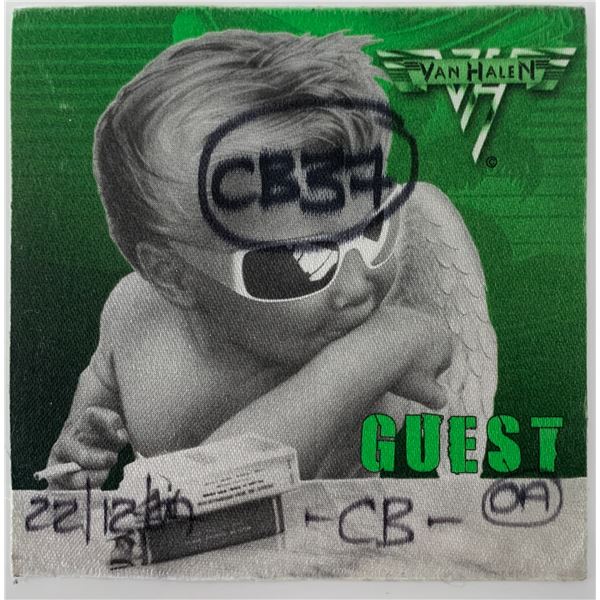 Van Halen backstage pass