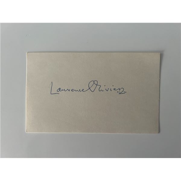 Sir Lawrence Olivier original signature