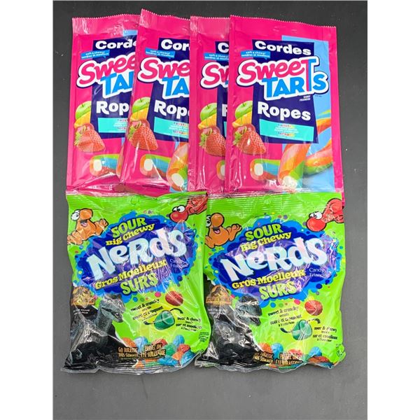 Lot of Cordes Sweet Tarts Ropes and Big Chewy Sour Nerds