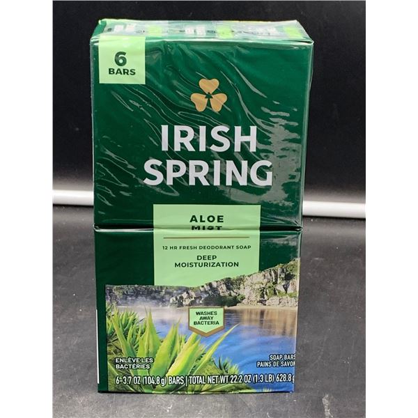 Irish Spring Aloe Mist Bar Soap (6 x 104,8g)