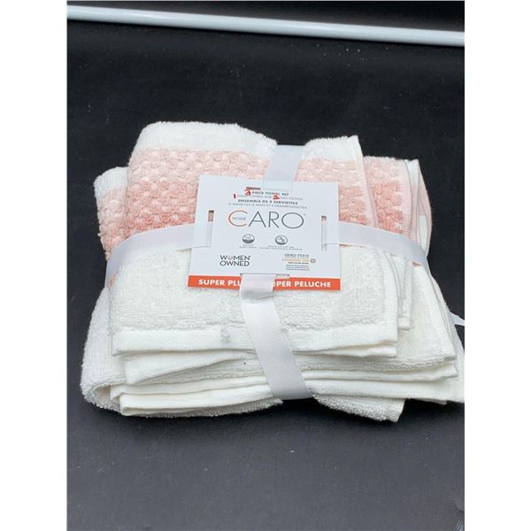 Home Caro 3 Piece Towel Set