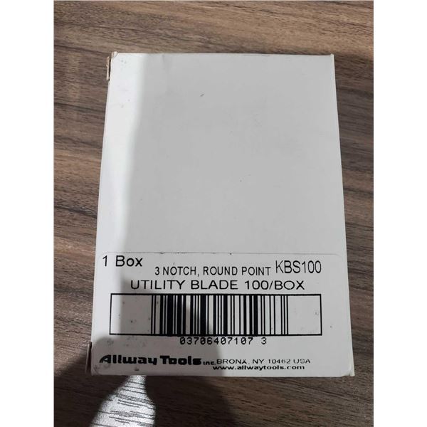 3 Notch Round Point Utitility Blade (100/box)