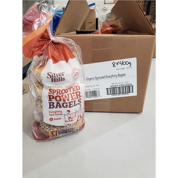 *FROZEN* Silver Hills Sprouted Power Bagels 8x400g