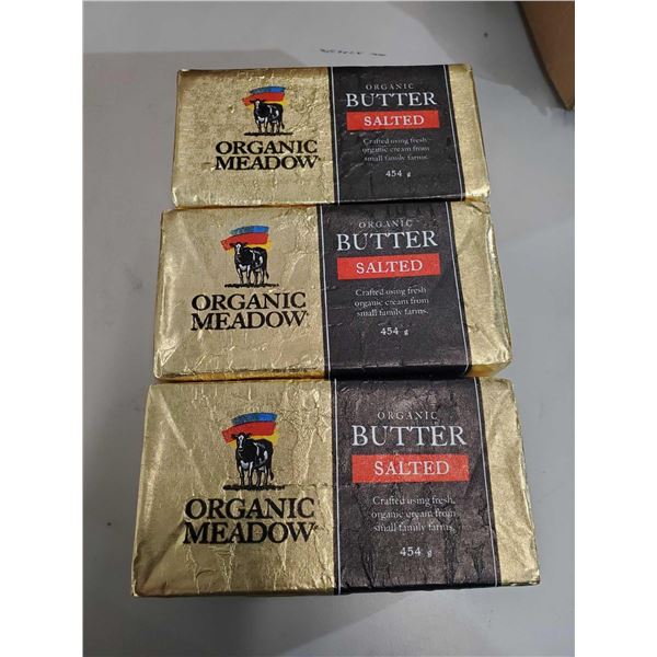 FROZEN - Organic Meadows Salted Butter 3x454g