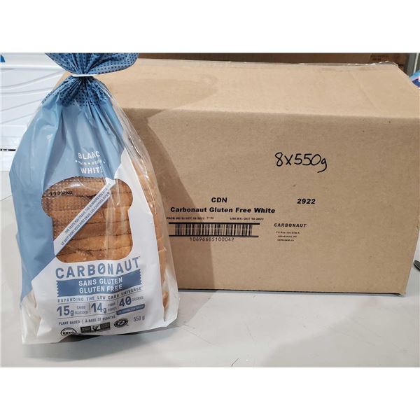 FROZEN - Cdn Carbonaut Gluten Free Bread 8x550g
