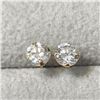 Image 1 : 14K Yellow Gold Cubic Zirconia Earrings, Made in Canada, Suggested Retail Value $240